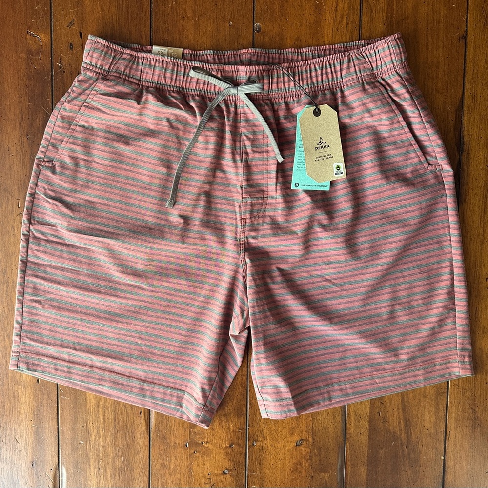 PrAna Metric e-Waist Shorts Stretch Performance Woven Standard Fit 8” / XXL